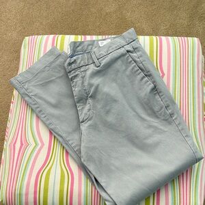 Men’s GAP for Good  Men's Light Gray Chinos 34 by 30 slim fit hemmed to 28
